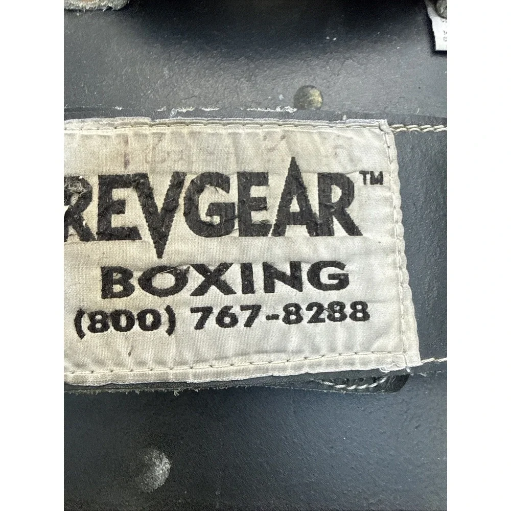 Vintage REVGEAR Leather Muay Thai Kick Pads Made in Thailand Old School